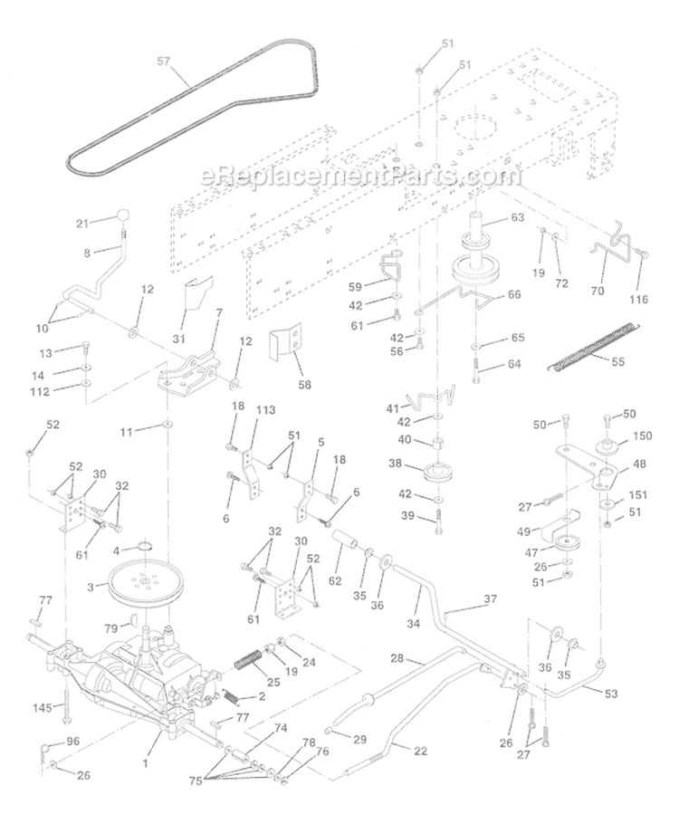Page C Diagram and Parts List for WE12538F  Weed Eater Lawn Tractor